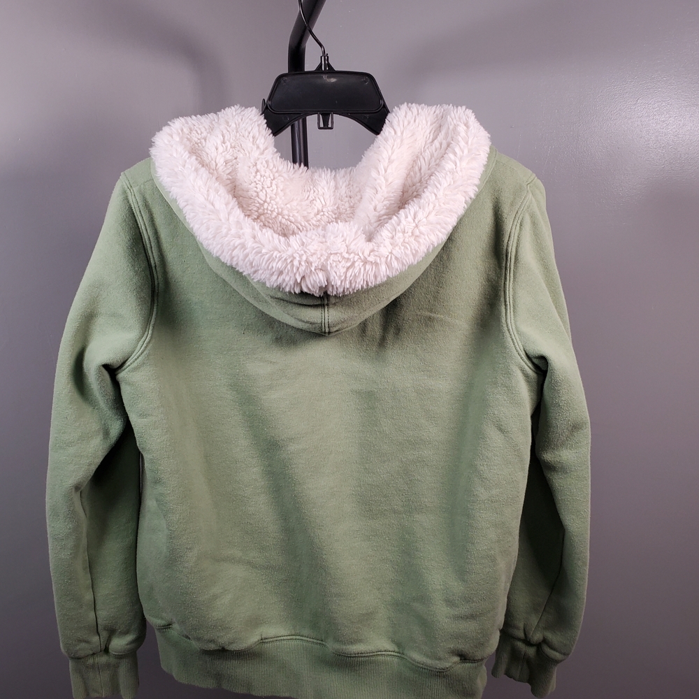 GreenTea Olive Hoodie with Plush Lining - Picture 3 of 3